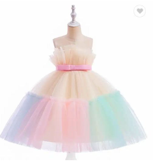 rainbow spring dress